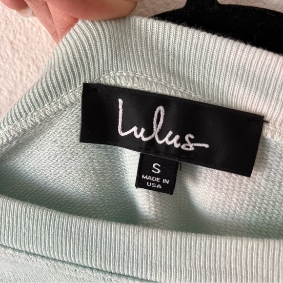 Lulus Mint and White Tie-Dye Style Sweater (Small) - Picture 3 of 3